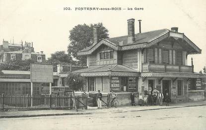 / CPA FRANCE 94 "Fontenay sous Bois, la  gare "