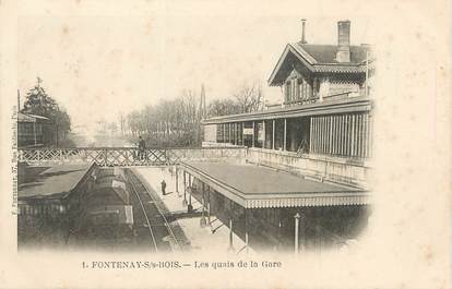 / CPA FRANCE 94 "Fontenay sous Bois, les quais de la gare"