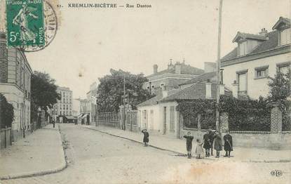 / CPA FRANCE 94 "Kremlin Bicêtre, rue Danton"