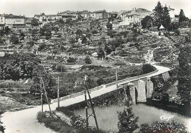 / CPSM FRANCE 87 "Châteauponsac, vue générale, le pont Romain"