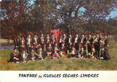 / CPSM FRANCE 87 "Limoges" / FANFARE DES GUEULES  SECHES
