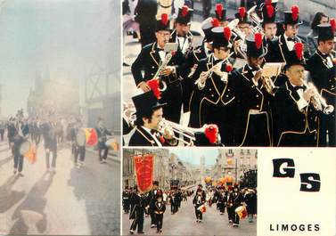 / CPSM FRANCE 87 "Limoges" / FANFARE DES  GUEULES SECHES