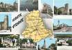 / CPSM FRANCE 87 "Haute Vienne" / CARTE GEOGRAPHIQUE