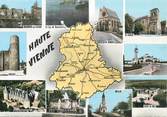 87 Haute Vienne / CPSM FRANCE 87 "Haute Vienne" / CARTE GEOGRAPHIQUE