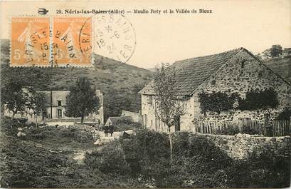 CPA FRANCE 03 "Néris les Bains, Moulin Rety et la vallée de Bloux"