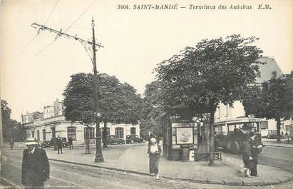 / CPA FRANCE 94 "Saint Mandé, terminus des Autobus"