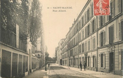 / CPA FRANCE 94 "Saint Mandé, rue Allard"