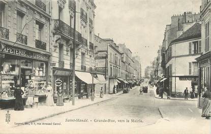 / CPA FRANCE 94 "Saint Mandé, grande rue vers la mairie"