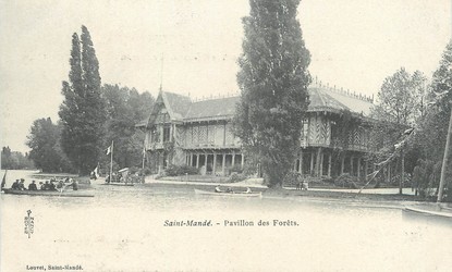 / CPA FRANCE 94 "Saint Mandé, pavillon des forêts"