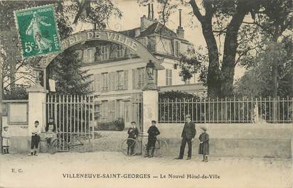/ CPA FRANCE 94 "Villeneuve Saint Georges, le nouvel hôtel de ville"
