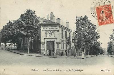 / CPA FRANCE 94 "Thiais, la poste et l'avenue de la République"