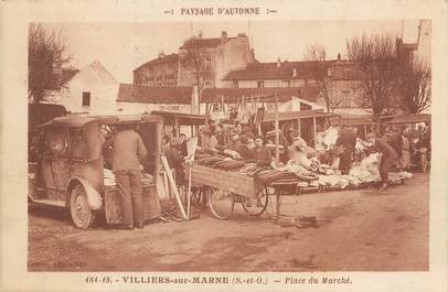 / CPA FRANCE 94 "Villiers sur Marne, place du marché"