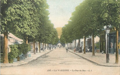 / CPA FRANCE 94 "La Varenne, la rue du bac"