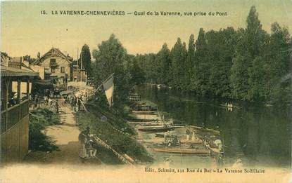 / CPA FRANCE 94 "La Varenne Chennevières, quai de la Varenne"