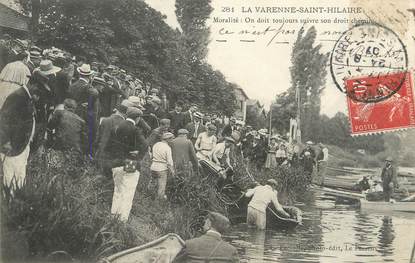 / CPA FRANCE 94 "La Varenne Saint Hilaire"