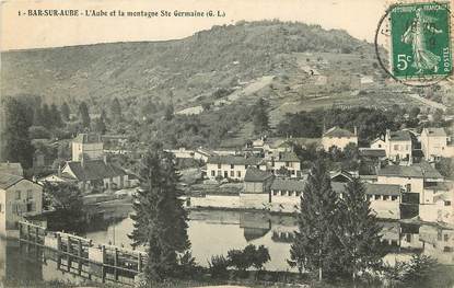 CPA FRANCE 10 "Bar sur Aube, l'Aube et la Montagne Sainte Germaine"