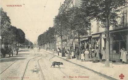 / CPA FRANCE 94 "Vincennes, rue de Fontenay "