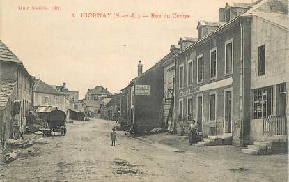 CPA FRANCE 71 "Igornay, rue du Centre"