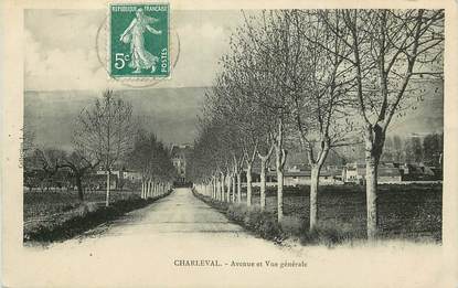 CPA FRANCE 13 "Charleval, avenue et vue générale"