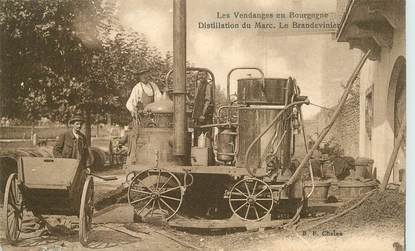 CPA FRANCE 71 "Les Vendanges en Bourgogne, Distillation du Marc"