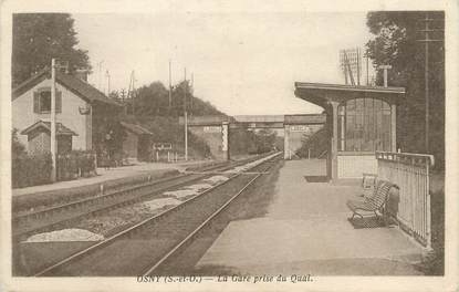 / CPA FRANCE 95 "Osny, la gare prise du quai"