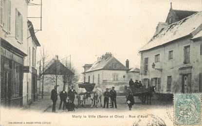 / CPA FRANCE 95 "Marly la Ville, rue d'Aval"