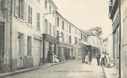 / CPA FRANCE 95 "Luzarches, rue Saint Damien"