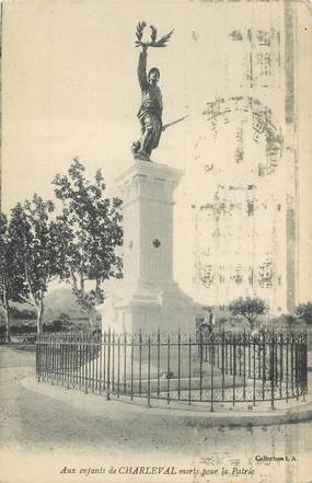 CPA FRANCE 13 "Charleval, monument aux morts"