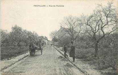 / CPA FRANCE 95 "Frepillon, rue de Pontoise"