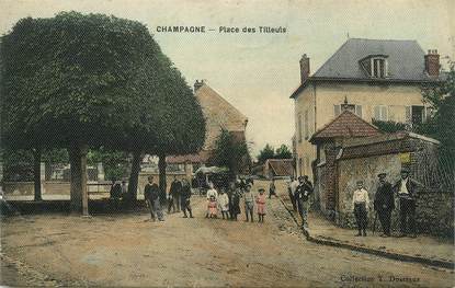 / CPA FRANCE 95 "Champagne, place des Tilleuls"