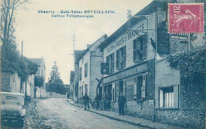/ CPA FRANCE 95 "Chauvry, Café Tabac Revaillaud"