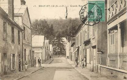 / CPA FRANCE 95 "Bray et Lu, grande rue"