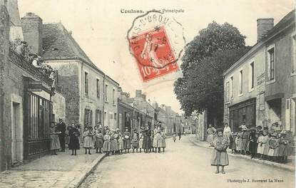 CPA FRANCE 72 "Coulans, la rue principale"