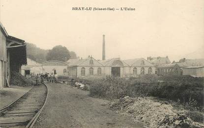 / CPA FRANCE 95 "Bray - Lu, l'usine"