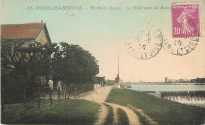 / CPA FRANCE 95 "Houilles Bezons, le Robinson du Barrage"