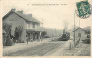 42 Loire CPA FRANCE 42 "Saint Sauveur en Rue, la gare" / TRAIN