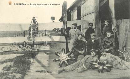 CPA FRANCE 42 "Bouthéon, Ecole Forézienne d'aviation"