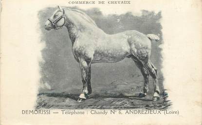 CPA FRANCE 42 "Andrézieux,  commerce de chevaux"