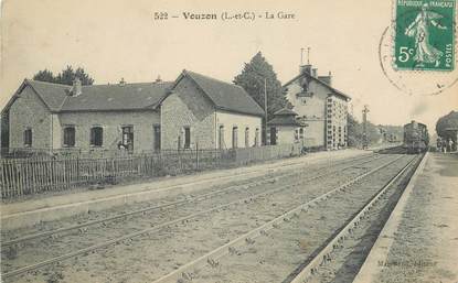CPA FRANCE 41 "Vouzon, la gare" / TRAIN