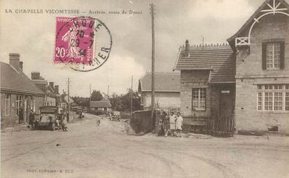 CPA FRANCE 41 "La Chapelle Vicomtesse, route de Droué"