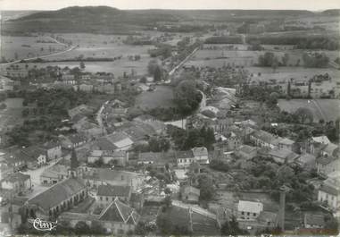 / CPSM FRANCE 88 "Martigny les Bains, quartier de l'église, vue aérienne"