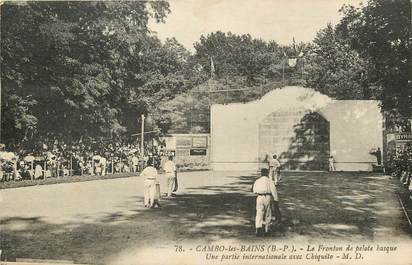 CPA FRANCE 64 "Cambo les Bains, La Pelote basque"