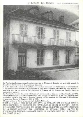 / CPSM FRANCE 88 "Plombière Les Bains, pavillon des Princes"