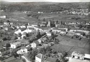 / CPSM FRANCE 88 "Pouxeux, vue générale aérienne"