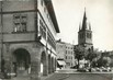 / CPSM FRANCE 88 "Rambervillers, place du 30 septembre, hôtel de ville et église"