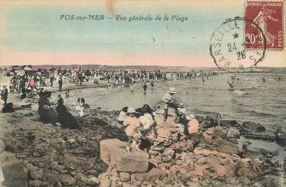 CPA FRANCE 13 "Fos sur Mer, vue générale de la plage"