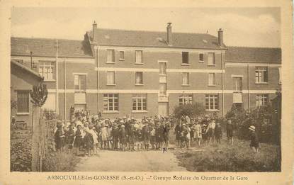 / CPA FRANCE 95 "Arnouville Les Gonesse, groupe scolaire du quartier de la gare"