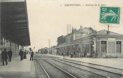 / CPA FRANCE 95 "Argenteuil, intérieur de la Gare"