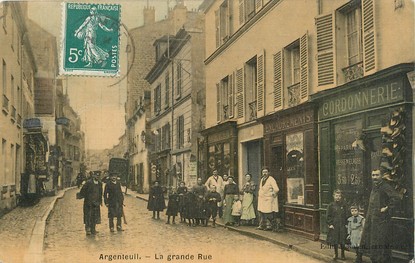 / CPA FRANCE 95 "Argenteuil, la grande rue"