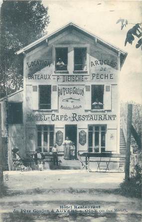 / CPA FRANCE 95 "Auvers sur Oise, hôtel restaurant du Père Goujon"